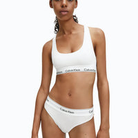 Calvin Klein Modern Cotton Unlined Bralette - White