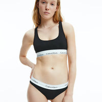 Calvin Klein  Modern Cotton Unlined Bralette - Black