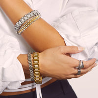 Luv AJ Timepiece Bracelet - Two Toned