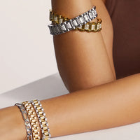 Luv AJ Timepiece Bracelet - Two Toned