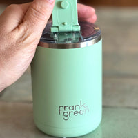 Frank Green Ceramic Coffee Cup with Hinged Lid 355ml - Sky Blue