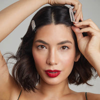 Kitsch Metal Rhinestone Creaseless Clips 2pc Set