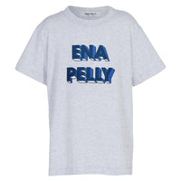 Ena Pelly 3D Logo Relaxed Tee - White Marle