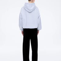 Ena Pelly Collegiate Oversized Hoodie - Mid Grey Marle