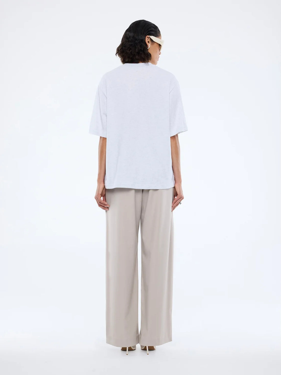 Ena Pelly Collegiate Tee - White Marle