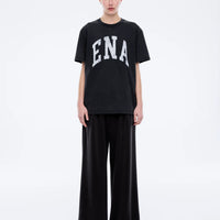 Ena Pelly Jessie Oversized Collegiate Tee - Vintage Black