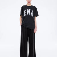 Ena Pelly Jessie Oversized Collegiate Tee - Vintage Black