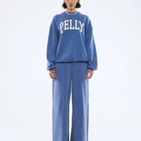 Ena Pelly Varsity Sweatshirt - Indigo Wash