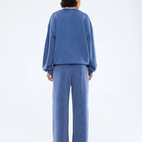 Ena Pelly Varsity Sweatshirt - Indigo Wash