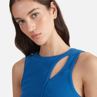 Ena Pelly Bronte Cut Out Rib Tank - Dazzling Blue