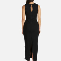 Ena Pelly Bronte Cut Out Rib Dress - Black