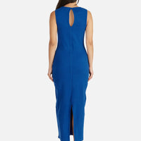 Ena Pelly Bronte Cut Out Rib Dress - Dazzling Blue