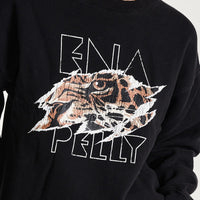 Ena Pelly Tigers Eye Sweatshirt - Washed Black