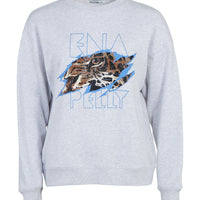 Ena Pelly Tigers Eye Sweatshirt - White Marle