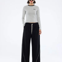 Ena Pelly Bowie Wide Leg Pant - Black