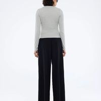 Ena Pelly Bowie Wide Leg Pant - Black