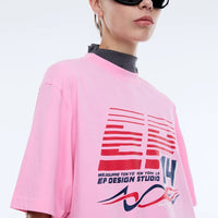 Ena Pelly EP Drift Tee - Washed Pink