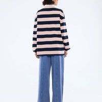 Ena Pelly Hallie Rugby Top - Navy/Pink