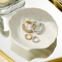 Luv AJ The Reversible Amalfi Hoops - Gold