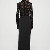 Rohe Lace Turtleneck Top - Noir