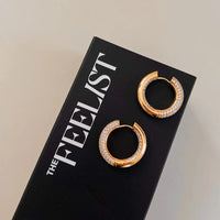 Luv AJ The Reversible Amalfi Hoops - Gold