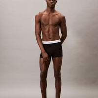 Calvin Klein Icon Cotton Stretch 3 Pack Relaxed Trunks - Black