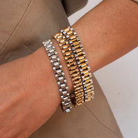 Luv AJ Timepiece Bracelet - Two Toned