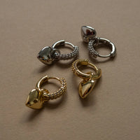 Luv AJ Puffy Heart Huggies - Gold
