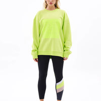 P.E Nation Cut Shot Sweatshirt - Safety Yellow