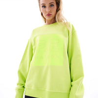 P.E Nation Cut Shot Sweatshirt - Safety Yellow