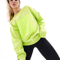 P.E Nation Cut Shot Sweatshirt - Safety Yellow
