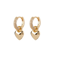 Luv AJ Puffy Heart Huggies - Gold