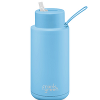 Frank Green Ceramic Reusable Bottle 34oz/1000ml - Sky Blue