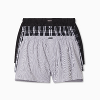 Calvin Klein Cotton Classics 3 Pack Woven Boxers - Multi