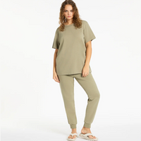 Status Anxiety Feels Right Women's Tee - Washed Sage