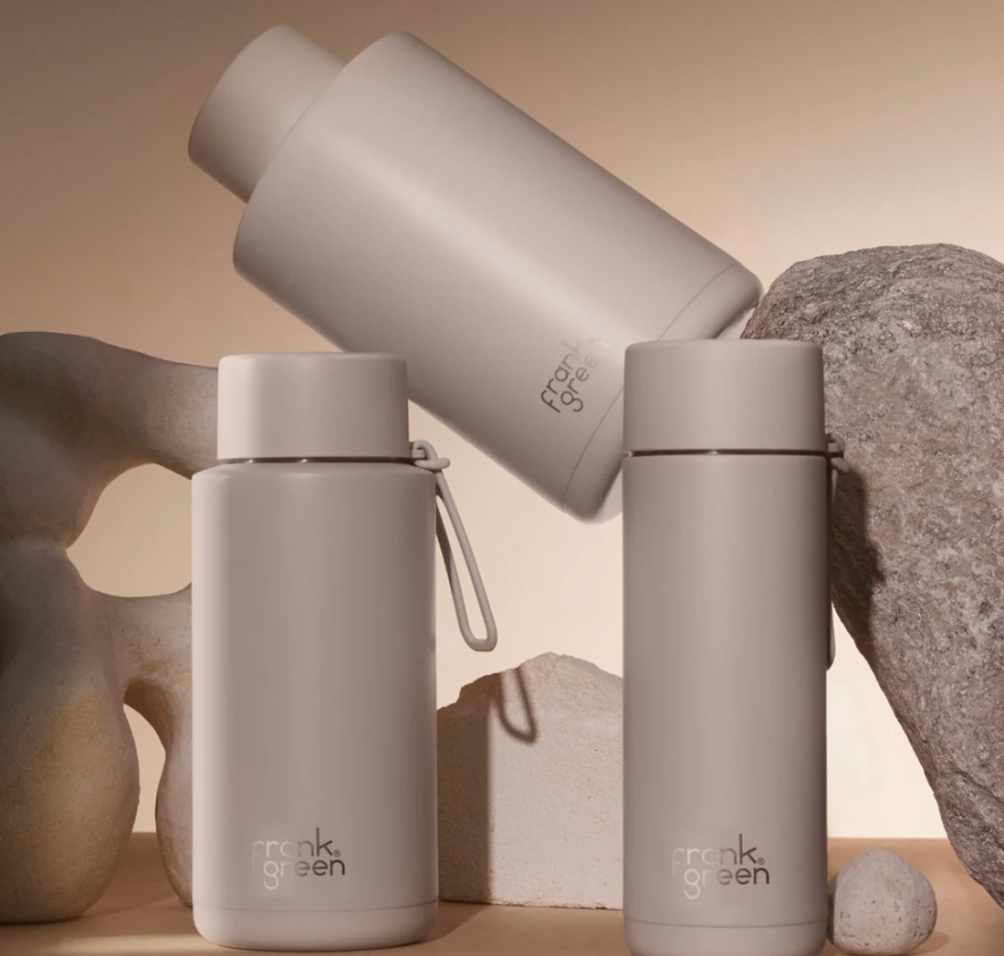 Frank Green Ceramic Reusable Bottle 20oz/595ml - Moon Dust
