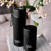 Frank Green Ceramic Reusable Bottle 20oz/595ml - Midnight Black