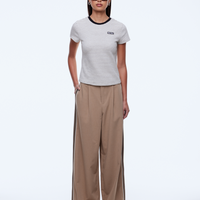 Ena Pelly Penny Baby Tee - Sand/Black Stripe