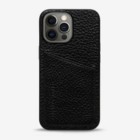 Status Anxiety Who's Who Leather Phone Case (iPhone) - Black