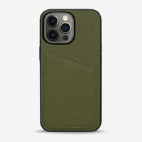 Status Anxiety Who's Who Leather Phone Case (iPhone) - Khaki