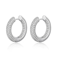 Luv AJ The Reversible Amalfi Hoops - Silver