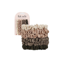 Kitsch Ultra Petite Satin Scrunchies 6pc - Eucalyptus