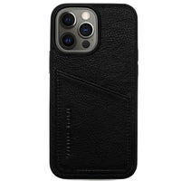 Status Anxiety Who's Who Leather Phone Case (iPhone) - Black