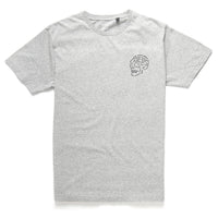 Deus Ex Machina Venice Skull Tee - Grey Marle