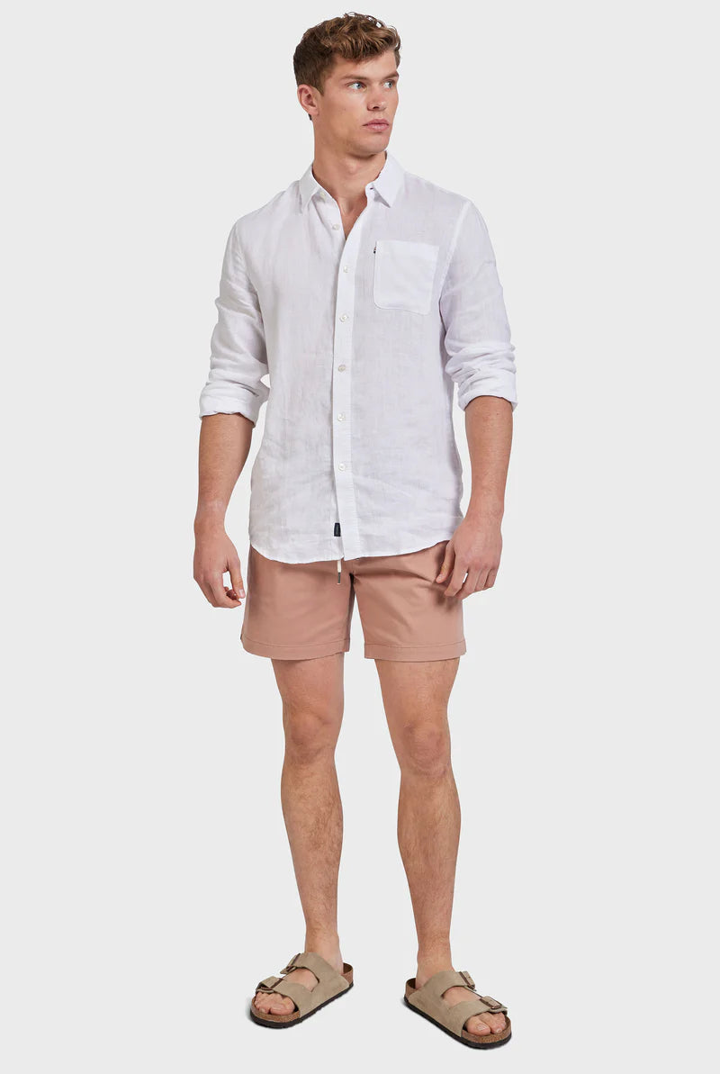 The Academy Brand Volley Short - Peachy Beige
