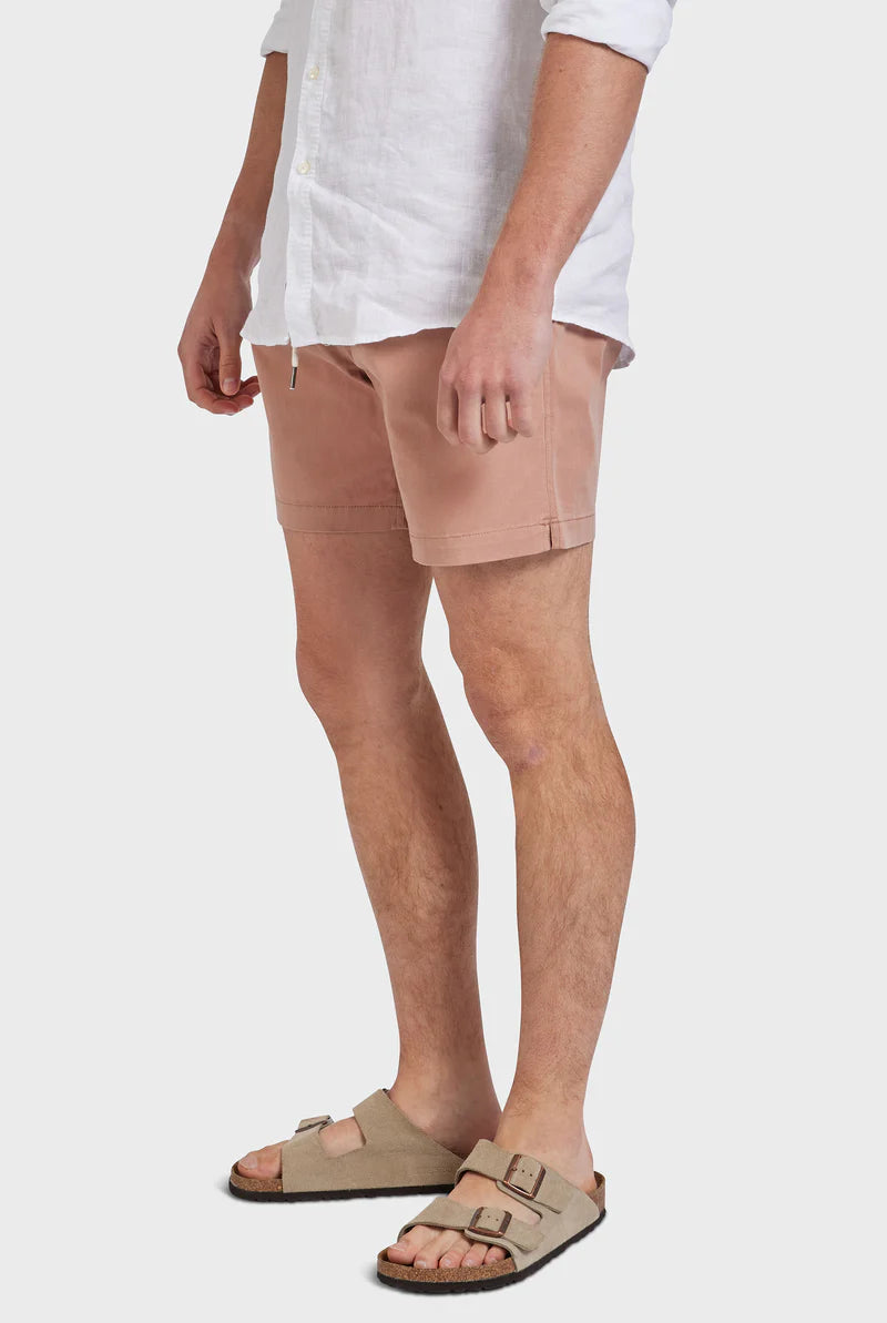 The Academy Brand Volley Short - Peachy Beige