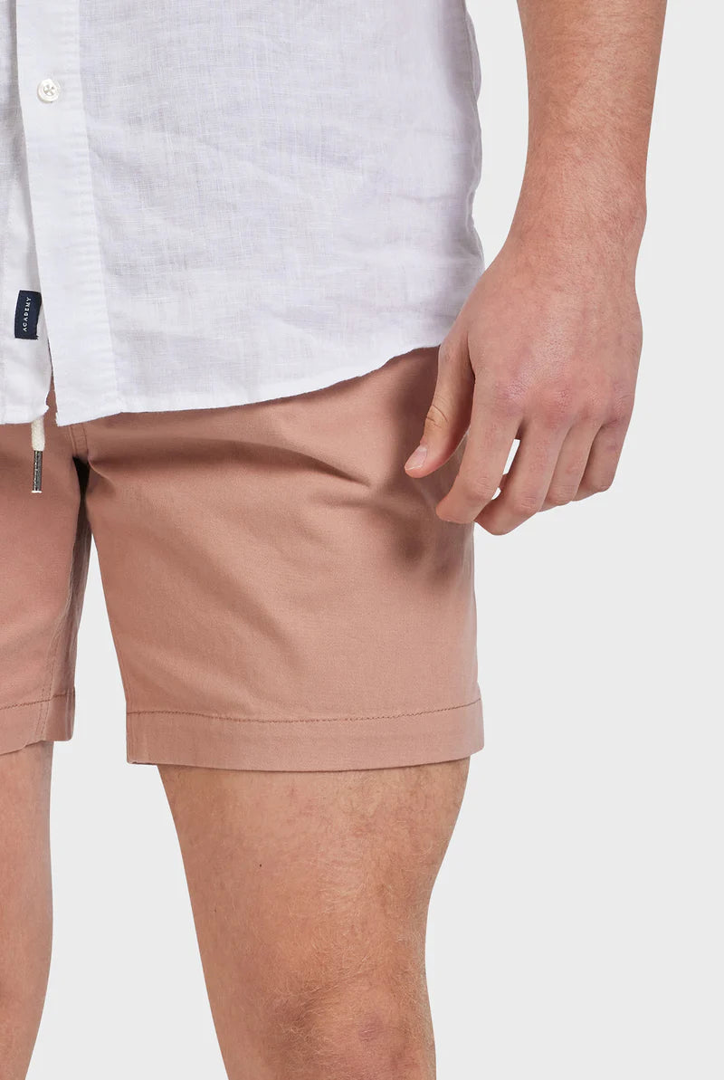 The Academy Brand Volley Short - Peachy Beige