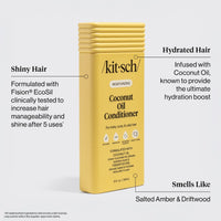 Kitsch Moisturising Coconut Oil Shampoo & Conditioner Combo