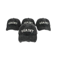 SŚAINT Logo Acid Wash Cap - Black