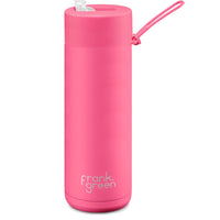 Frank Green Ceramic Reusable Bottle 20oz/595ml - Neon Pink